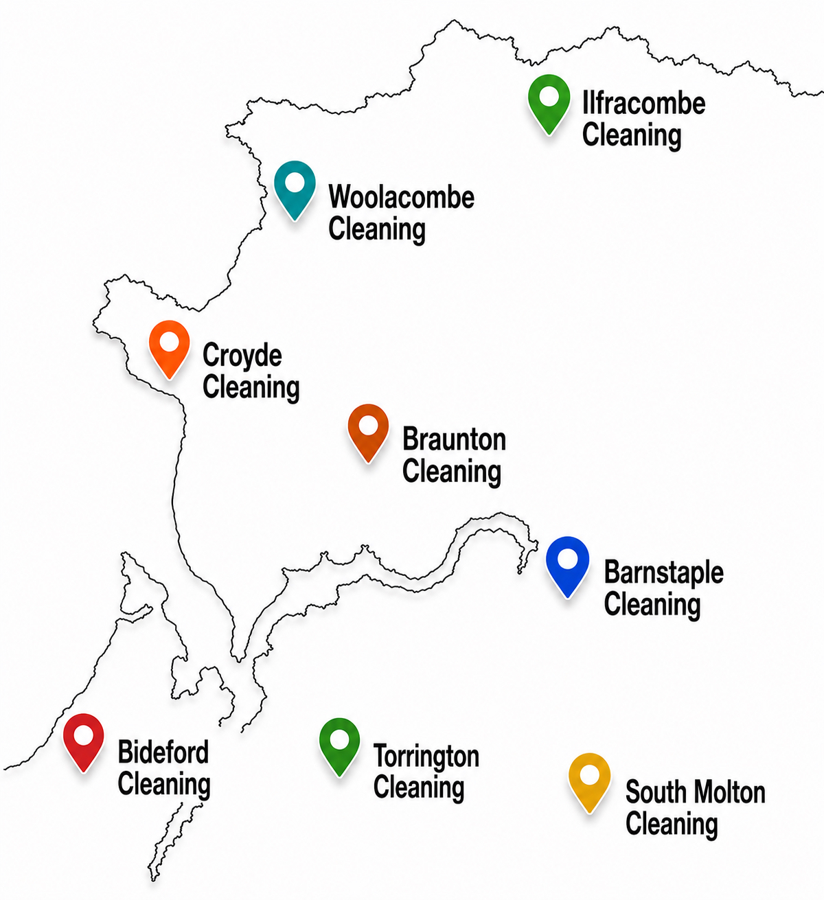 North Devon coverage map